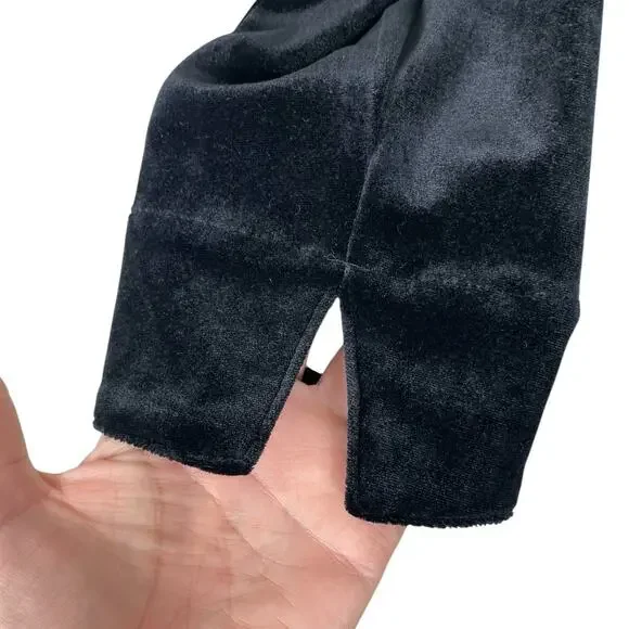 J.Jill Wearever Collection Velvet One Button Belted Blazer Black Women's Sm NEW - Picture 8 of 14